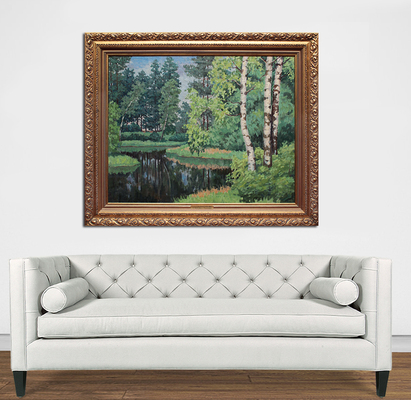 Амосова-Бунак Ольга Фёдоровна. Старый пруд в колхозе Приютино